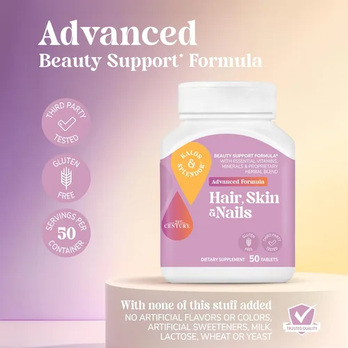 Vista 2 de 21st Century Cápsulas de fórmula avanzada para cabello, piel y uñas, 50