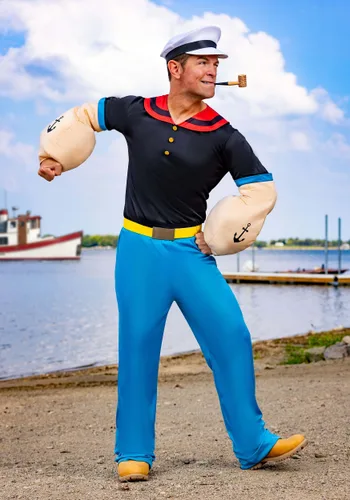 Vista 2 de Disfraz de Popeye para Hombre Multicolor