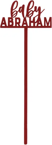 Vista 8 de The Cotton & Canvas Co. Agitador personalizado con nombre de bebé, bonitos palos de cóctel para fiesta, palitos de Swizzle personalizados, recuerdos