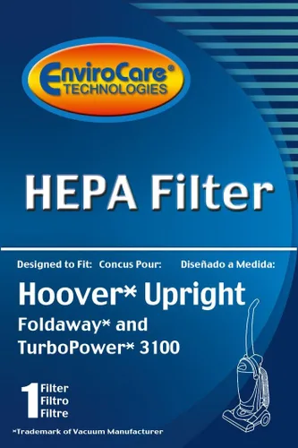 Vista 2 de EnviroCare Filtro HEPA de repuesto para aspiradora diseñado para adaptarse a los montantes Hoover plegables y turbopower