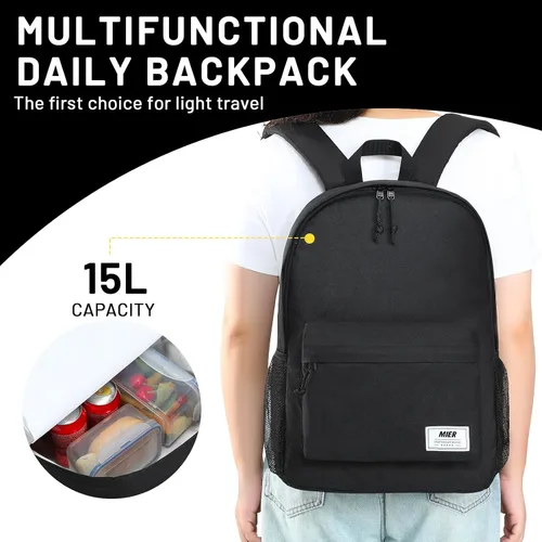 Vista 6 de MIER - Mochila térmica aislante pequeña a prueba de fugas, ligera y linda para hombres y mujeres para trabajar, picnic, camping, parque o viajes