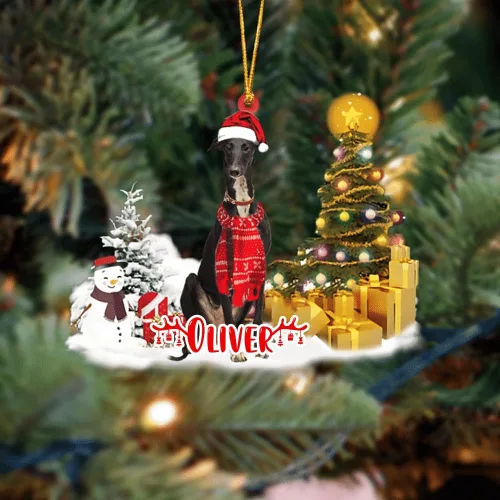 Vista 118 de NAZENTI Adorno personalizado de gato abisinio con árbol de pino, adorno de Navidad personalizado para perros amantes de las mascotas, colgante