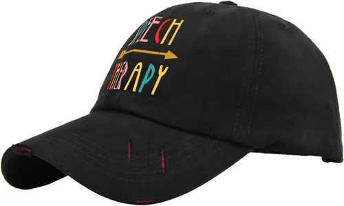 Vista 2 de Mens Baseball Cap Hat for Women's Funny Hat Light Weight Speech Therapys Squad Sun Visor Hat
