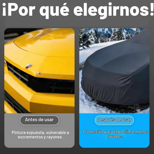 Vista 6 de Xipoo Funda de coche compatible con Chevy Camaro 2010-2025, cubierta de automóvil sedán, a prueba de polvo, a prueba de arañazos, para exteriores