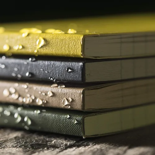 Vista 5 de Rite in the Rain Cuaderno encuadernado superior resistente a la intemperie, 3.25" x 5.25", cubierta negra (No. 778)