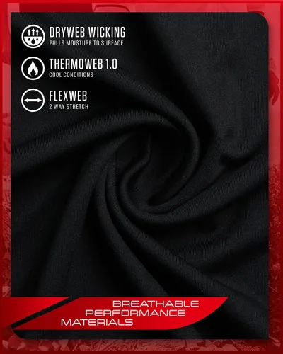 Vista 5 de Spyder Conjunto térmico de 2 piezas con forro polar para hombre y leggings largos de capa base
