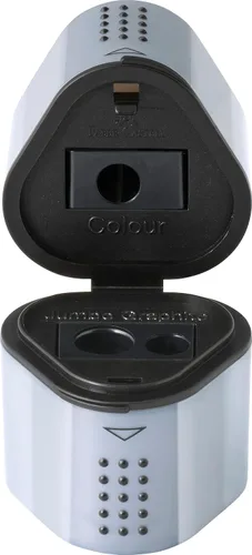 Vista 2 de Faber-Castell Caja Sacapuntas Trio Grip 2001 Plata