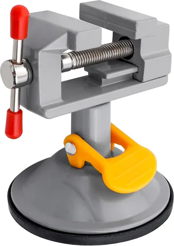 Vista 8 de Yakamoz Mini Tornillo de Banco 360 Grados Abrazadera de Succión Tornillo de Mesa Pequeña Abrazadera de Banco para Trabajos en Joyería, Manualidades