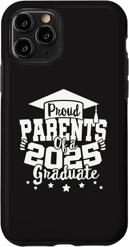 Vista 10 de iPhone 15 Parents of a 2025 Graduate Class Senior Graduation Grad 25 Case