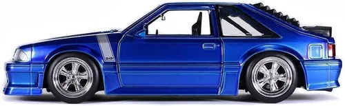 Vista 6 de Jada Toys Bigtime Muscle 1:24 1989 Ford Mustang GT Die-cast Car Azul, Juguetes para niños y adultos