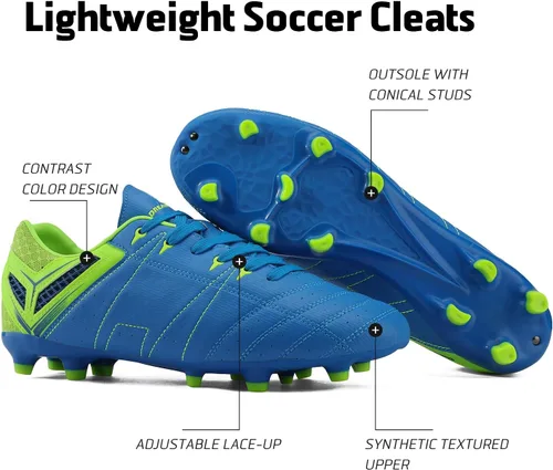 Vista 3 de DREAM PAIRS Zapatos de fútbol con tacos para hombre
