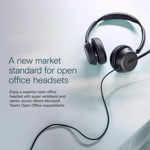 Vista 7 de EPOS Impact 860T ANC - Auriculares con cable de doble cara con cancelación activa de ruido, certificado por Microsoft Teams, USB C y USB A, audio