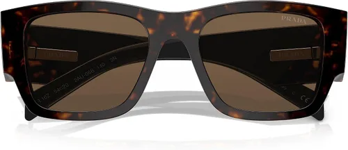 Vista 5 de Prada PR 10ZS 2AU06B Tortuga Gafas de sol de almohada de plástico Lente marrón, Carey