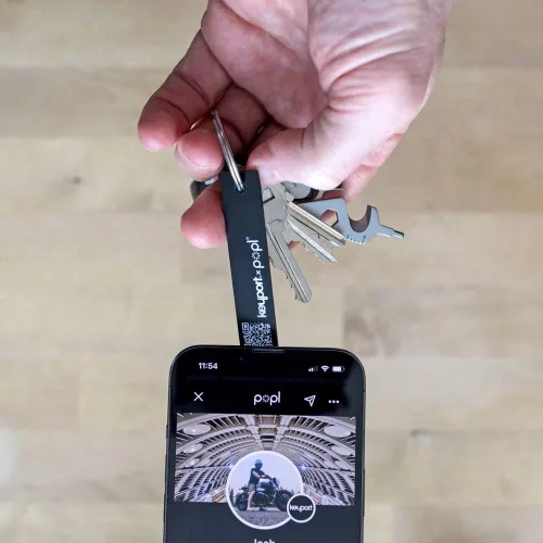 Vista 6 de Popl x Keyport Digital ME Key - Tarjeta de visita digital Tarjeta de visita electrónica para llavero organizador de llaves Tarjeta de visita NFC