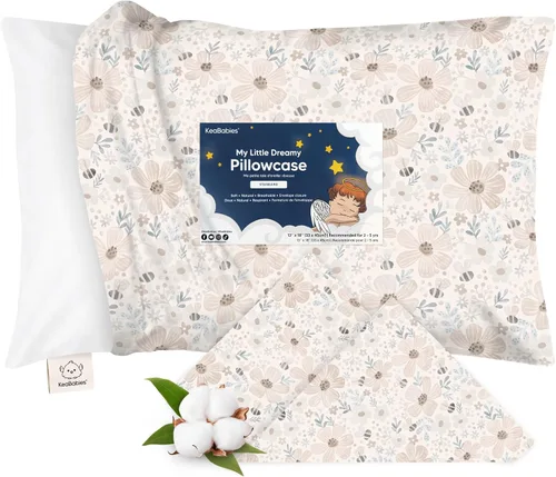 Vista 13 de KeaBabies - Funda de almohada de algodón orgánico de 13 x 18 pulgadas, ABC Abc Tierra
