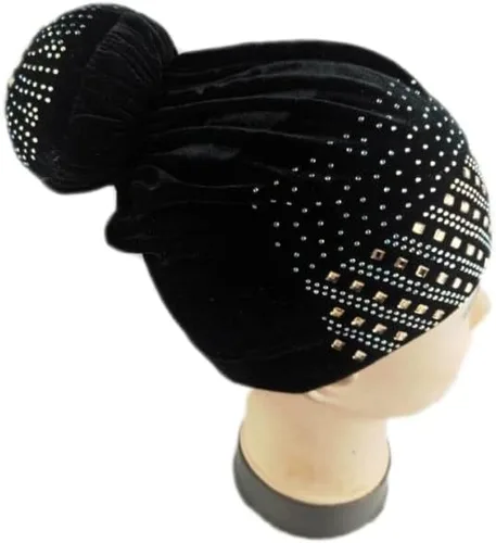 Vista 2 de MSBRIC - Gorros de terciopelo para mujer, color 1933