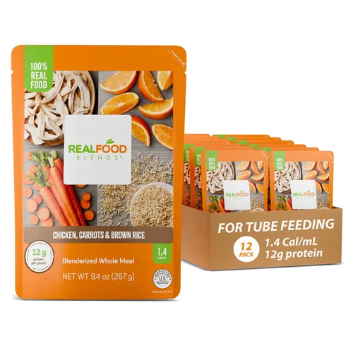 Vista 14 de Real Food Blends Carne de res, papas y espinacas – Comidas puré para alimentación por tubo con proteínas, verduras y frutas – 330 calorías