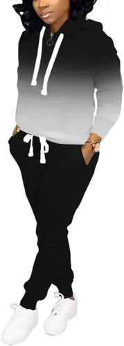 Vista 2 de Nimsruc Trajes de dos piezas para mujer, trajes de jogging casuales