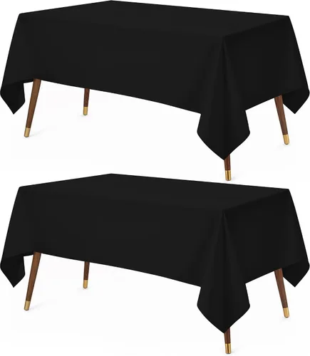 Vista 10 de Utopia Kitchen Mantel rectangular, 1 paquete, mantel lavable a máquina, mantel de poliéster para comedor, fiestas de bufé, pícnics, eventos, bodas