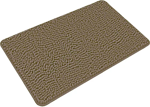 Vista 138 de Yeaban Alfombra de pasillo de baño de 24 x 72 pulgadas, antideslizante, alfombra de baño larga de felpilla gruesa, absorbente y lavable, alfombra
