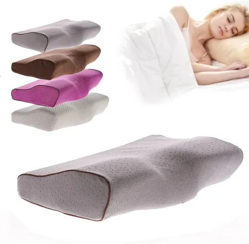 Vista 13 de Almohadas ortopédicas para el cuello para aliviar el dolor, dormir de lado, almohada cervical cervical de espuma viscoelástica, almohadas cervicales