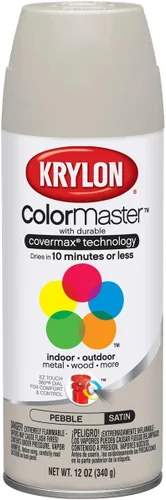 Vista 23 de Krylon K05160202 ColorMaster Pintura + imprimación, plana, negro, 12 onzas