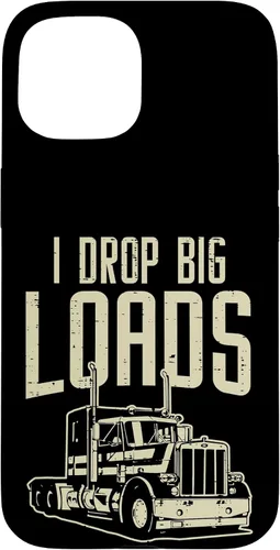 Vista 6 de I Drop Big Loads Semi Truck Truck Driver Trucker - Funda de regalo para iPhone 17