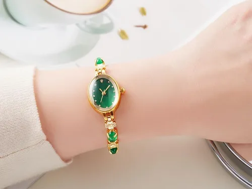 Vista 7 de TIME100 Womens Watch,Mini Ladies Fashion Dress Women Watch Oval Bracelet Dial Quartz Wrist Watch,Waterproof Watch for Women