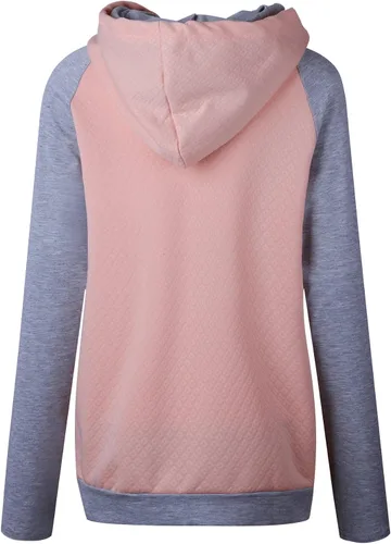 Vista 5 de AELSON - Sudaderas con capucha para mujer, estilo casual, con diseño de mamá osa o inscripción faith