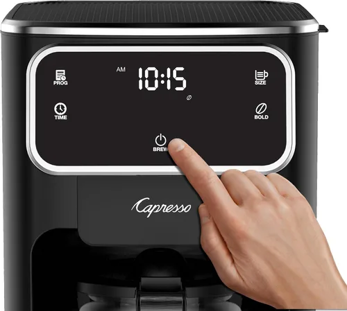 Vista 4 de Capresso Cafetera con pantalla táctil de 10 tazas con jarra térmica