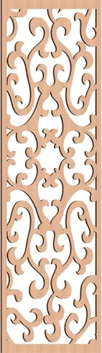 Vista 69 de 9 3/8 pulgadas de ancho x 24 3/8 pulgadas de alto x 1/4 de alto Smithfield paneles de pared de madera con calado, abedul