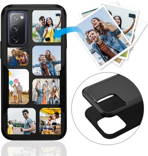 Vista 145 de Funda de teléfono personalizada para Galaxy S20 FE 5G, funda para teléfono multifoto, funda protectora resistente de doble capa a prueba de golpes