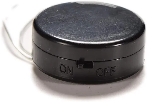 Vista 3 de Cable tipo 3V CR2032 moneda botón de celda de plástico con interruptor de encendido/apagado, paquete de 15