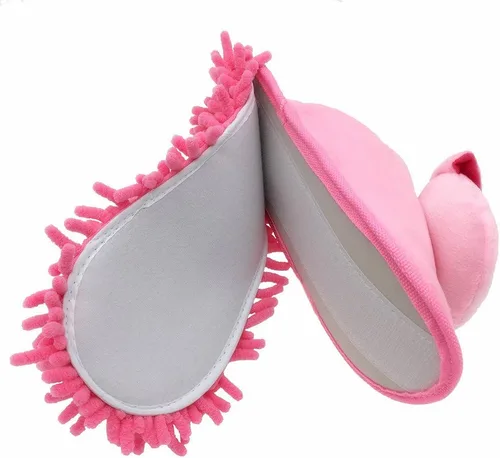Vista 4 de Super Chenille - Pantuflas lavables de microfibra para mopa, limpieza de suelos y polvo, varios tamaños