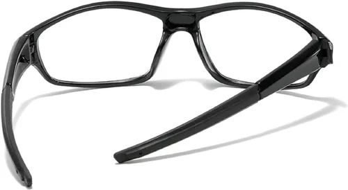 Vista 4 de Gafas de seguridad de lente completa envolventes con lectores, gafas de lectura de seguridad con aumento deportivo para hombres y mujeres