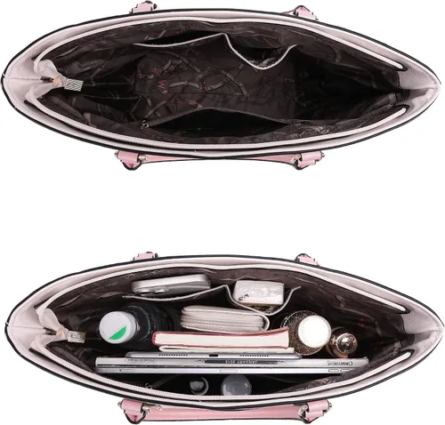 Vista 6 de Montana West Juego de 3 monederos para mujer, bolso de mano y cartera, bolsos de hombro
