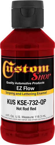 Vista 22 de Custom Shop KSE755-QP - Pintura esmaltada EZ Flow a rayas y letras de oro 23K, 4 onzas