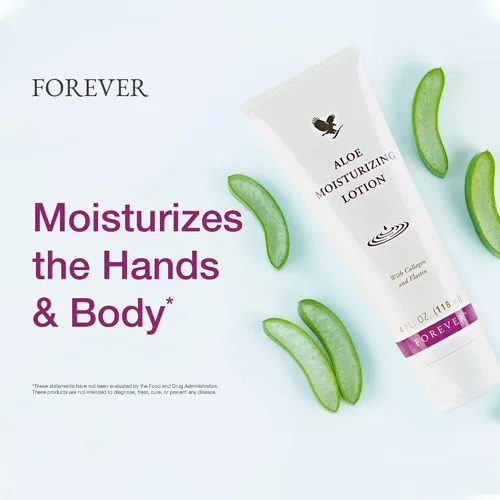 Vista 4 de Forever Living - Loción hidratante de aloe, hidratación profunda con aloe vera, colágeno y elastina, para manos y cuerpo, 4 onzas líquidas