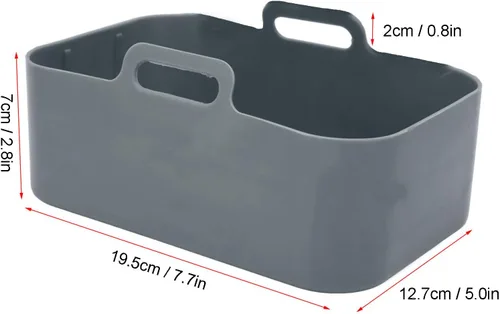 Vista 2 de Olla de silicona para freidora de aire, olla de silicona antiadherente reutilizable, cesta de repuesto para DZ201 8QT (gris)