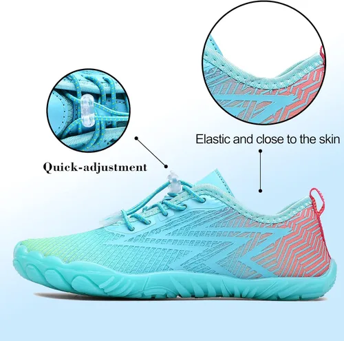 Vista 4 de Chaoslook Zapatos de agua para hombre y mujer de secado rápido zapatos de natación descalzos zapatos de agua para buceo surf piscina playa caminar