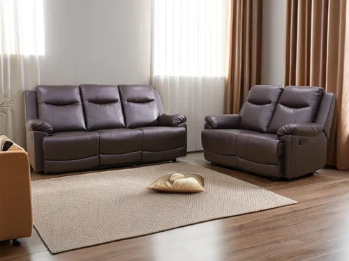 Vista 33 de A Ainehome Sofá reclinable de lujo, juego de muebles de sala de estar, sofá reclinable para caravana, sofá biplaza reclinable, para sala de estar