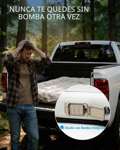 Vista 7 de Colchón de aire 3 en 1 para cama de camión, manta móvil, sábana bajera