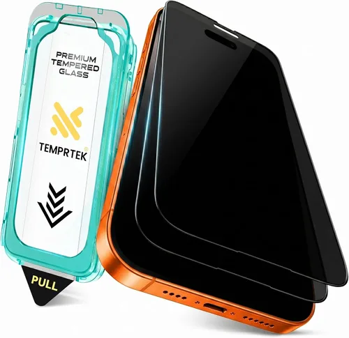 Vista 9 de TEMPRTEK+ 2 Pack para iPhone 14 Pro Protector de Pantalla de Privacidad, Vidrio Templado Antiespía, Resistencia a Rayaduras y Huellas Digitales