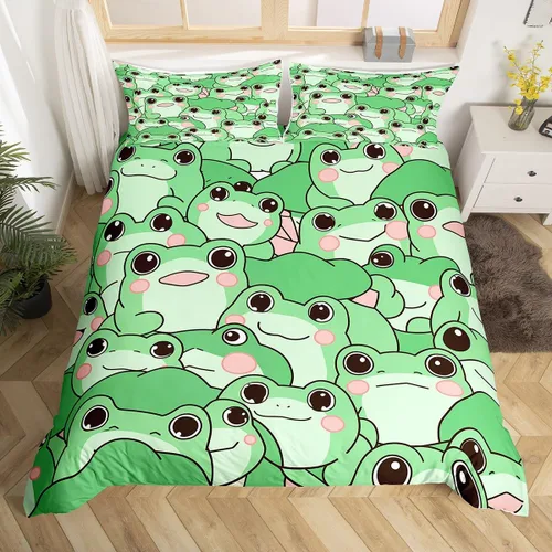 Vista 18 de Manfei Juego de funda de edredón occidental, tamaño individual, juego de ropa de cama de caballo de vaquero de 2 piezas, funda de edredón de cactus