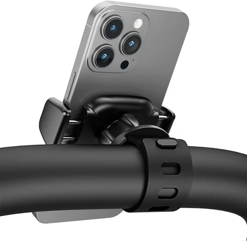 Vista 8 de OQTIQ - Soporte de teléfono para bicicleta Peloton, soporte de teléfono para manillar de bicicleta estática