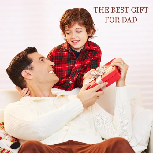 Vista 7 de CASIRENA Bandeja organizadora de cuero sintético para regalo del día del padre para hombres, bandeja para llaves de mesa de entrada, cartera, reloj