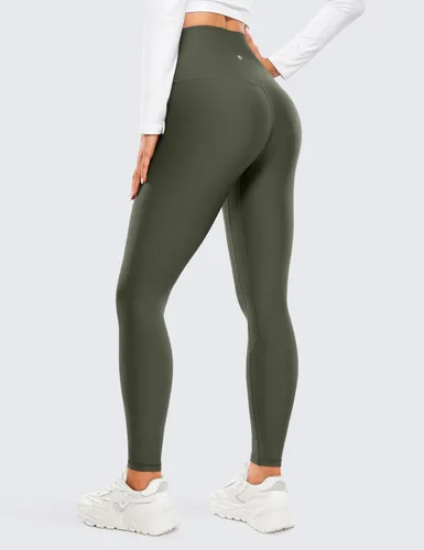 Vista 2 de CRZ YOGA Leggings térmicos con forro polar para mujer de 28 pulgadas, pantalones de senderismo cálidos para invierno, pantalones de yoga de cintura