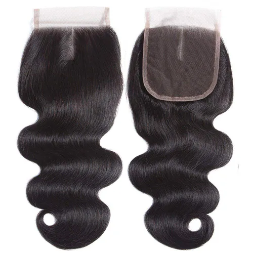 Vista 4 de Beauty Princess Cabello Humano Ondulado Corporal 3 Paquetes con Cierre Doble Trama 10A Paquetes de Cabello Brasileño con Cierre