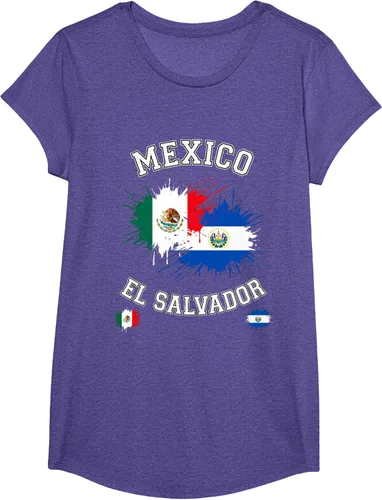 Vista 67 de Camiseta de recuerdo de la bandera vintage de El Salvador de México