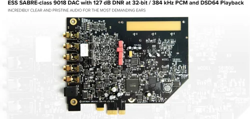 Vista 8 de Creative Sound Blaster AE-7 Hi-Res PCIe Tarjeta de sonido para juegos y ACM